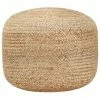 VidaXL Pouf fait à la main 45 x 30 cm Jute