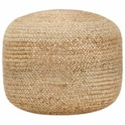 VidaXL Pouf fait Ă la main 45 x 30 cm Jute