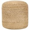 VidaXL Pouf fait à la main 40 x 45 cm Jute