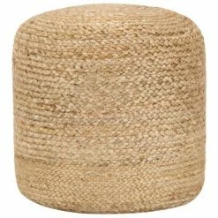 VidaXL Pouf fait Ă la main 40 x 45 cm Jute