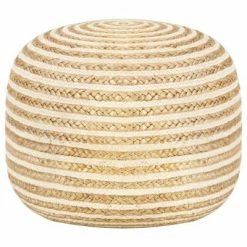 VidaXL Pouf fait Ă la main 45x30 cm Jute