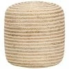 VidaXL Pouf fait à la main 40 x 45 cm Jute