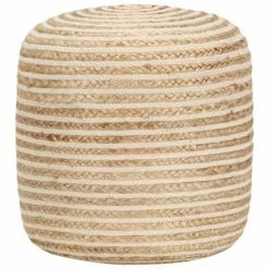 VidaXL Pouf fait Ă la main 40 x 45 cm Jute