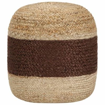 VidaXL Pouf fait à la main Marron 40 x 45 cm Jute 1 VidaXL Pouf fait à la main Marron 40 x 45 cm Jute