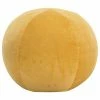 VidaXL Pouf Velours de coton 50 x 35 cm Jaune