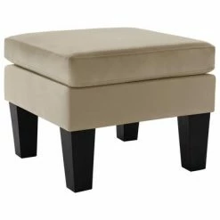 VidaXL Repose-pied Cappuccino Similicuir