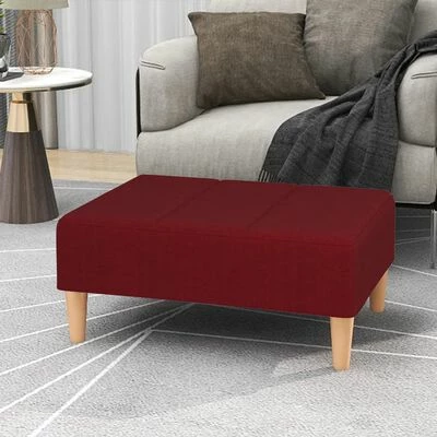 VidaXL Repose-pied Rouge bordeaux 78x56x32 cm Tissu 2 VidaXL Repose-pied Rouge bordeaux 78x56x32 cm Tissu – Image 2
