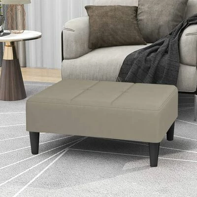 VidaXL Repose-pied Gris clair 78x56x32 cm Velours 2 VidaXL Repose-pied Gris clair 78x56x32 cm Velours – Image 2