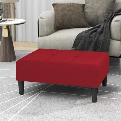 VidaXL Repose-pied Rouge bordeaux 78x56x32 cm Velours 2 VidaXL Repose-pied Rouge bordeaux 78x56x32 cm Velours – Image 2