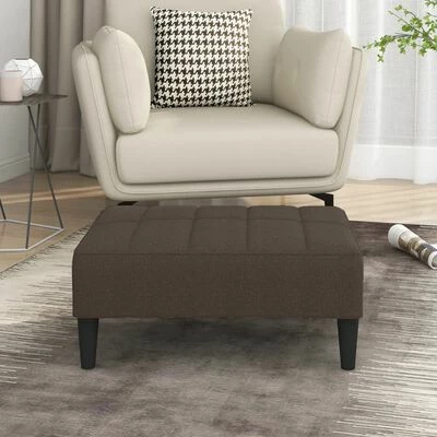 VidaXL Repose-pied Marron 78x56x32 cm Tissu 2 VidaXL Repose-pied Marron 78x56x32 cm Tissu – Image 2