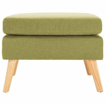 VidaXL Repose-pied Vert Tissu 2 VidaXL Repose-pied Vert Tissu – Image 2