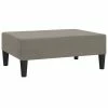 VidaXL Repose-pied Gris clair 78x56x32 cm Velours