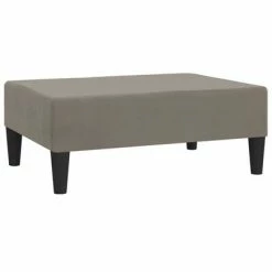 VidaXL Repose-pied Gris clair 78x56x32 cm Velours
