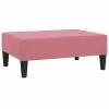 VidaXL Repose-pied Rose 78x56x32 cm Velours