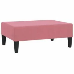 VidaXL Repose-pied Rose 78x56x32 cm Velours