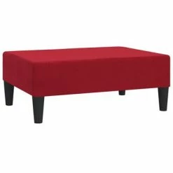 VidaXL Repose-pied Rouge bordeaux 78x56x32 cm Velours