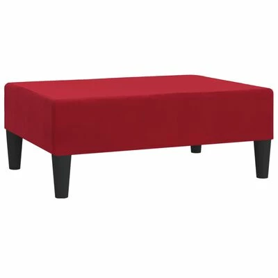 VidaXL Repose-pied Rouge bordeaux 78x56x32 cm Velours 1 VidaXL Repose-pied Rouge bordeaux 78x56x32 cm Velours