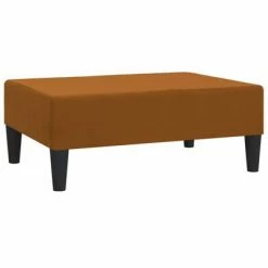 VidaXL Repose-pied Marron 78x56x32 cm Velours
