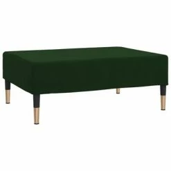VidaXL Repose-pied Vert foncé 78x56x32 cm Velours
