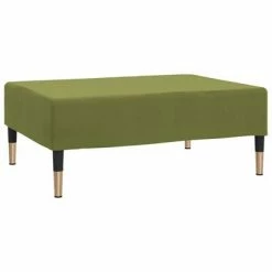 VidaXL Repose-pied Vert clair 78x56x32 cm Velours