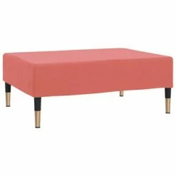 VidaXL Repose-pied Rose 78x56x32 cm Velours