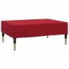 VidaXL Repose-pied Rouge bordeaux 78x56x32 cm Velours