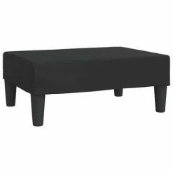 VidaXL Repose-pied Noir 78x56x32 cm Similicuir
