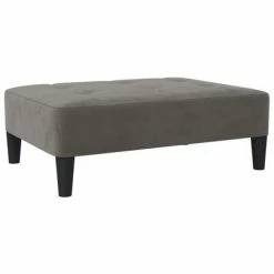 VidaXL Repose-pied Gris foncé 78x56x32 cm Velours