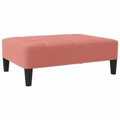 VidaXL Repose-pied Rose 78x56x32 cm Velours