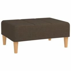 VidaXL Repose-pied Marron 78x56x32 cm Tissu