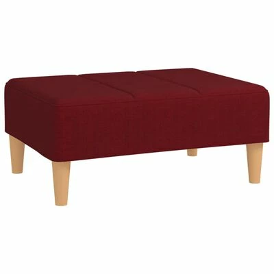 VidaXL Repose-pied Rouge bordeaux 78x56x32 cm Tissu 1 VidaXL Repose-pied Rouge bordeaux 78x56x32 cm Tissu
