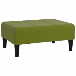 VidaXL Repose-pied Vert clair 78x56x32 cm Velours