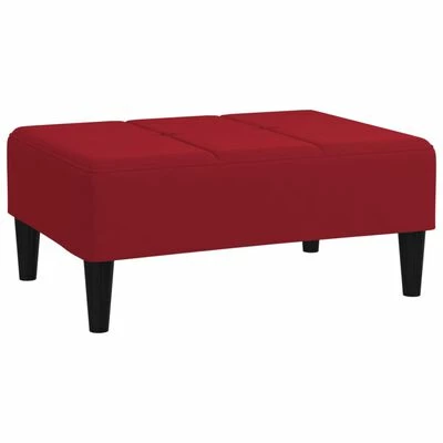 VidaXL Repose-pied Rouge bordeaux 78x56x32 cm Velours 1 VidaXL Repose-pied Rouge bordeaux 78x56x32 cm Velours