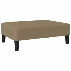 VidaXL Repose-pied Cappuccino 78x56x32 cm Similicuir