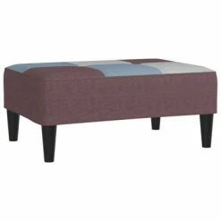 VidaXL Repose-pied Patchwork 78x56x32 cm Tissu