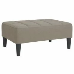 VidaXL Repose-pied Gris clair 78x56x32 cm Velours