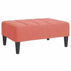 VidaXL Repose-pied Rose 78x56x32 cm Velours