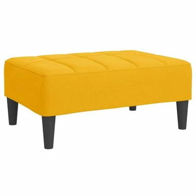 VidaXL Repose-pied Jaune 78x56x32 cm Velours 1 VidaXL Repose-pied Jaune 78x56x32 cm Velours