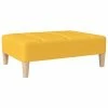 VidaXL Repose-pied Jaune 78x56x32 cm Tissu