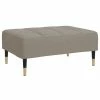 VidaXL Repose-pied Gris clair 78x56x32 cm Velours