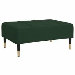 VidaXL Repose-pied Vert foncé 78x56x32 cm Velours