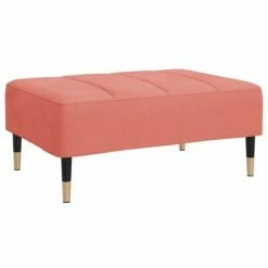 VidaXL Repose-pied Rose 78x56x32 cm Velours