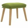 VidaXL Repose-pied Vert clair 45x29,5x39 cm Velours