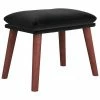 VidaXL Repose-pied Noir 45x29,5x39 cm Velours