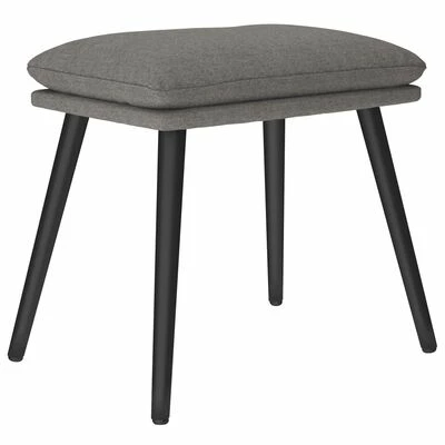 VidaXL Repose-pied Gris clair 45x29,5x39 cm Tissu 1 VidaXL Repose-pied Gris clair 45x29,5x39 cm Tissu