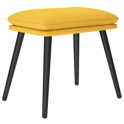 VidaXL Repose-pied Jaune moutarde 45x29,5x39 cm Tissu 1 VidaXL Repose-pied Jaune moutarde 45x29,5x39 cm Tissu
