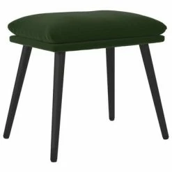 VidaXL Repose-pied Vert foncé 45x29,5x39 cm Velours
