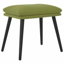 VidaXL Repose-pied Vert clair 45x29,5x39 cm Velours