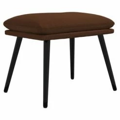 VidaXL Repose-pied Marron 45x29,5x39 cm Similicuir brillant