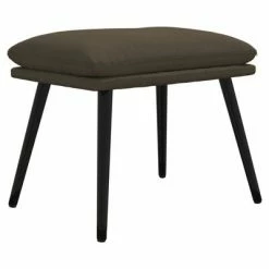 VidaXL Repose-pied Gris foncé 45x30x39 cm Tissu microfibre